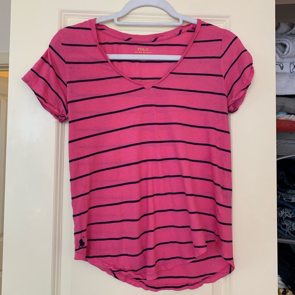 Polo Ralph Lauren striped soft v neck tee